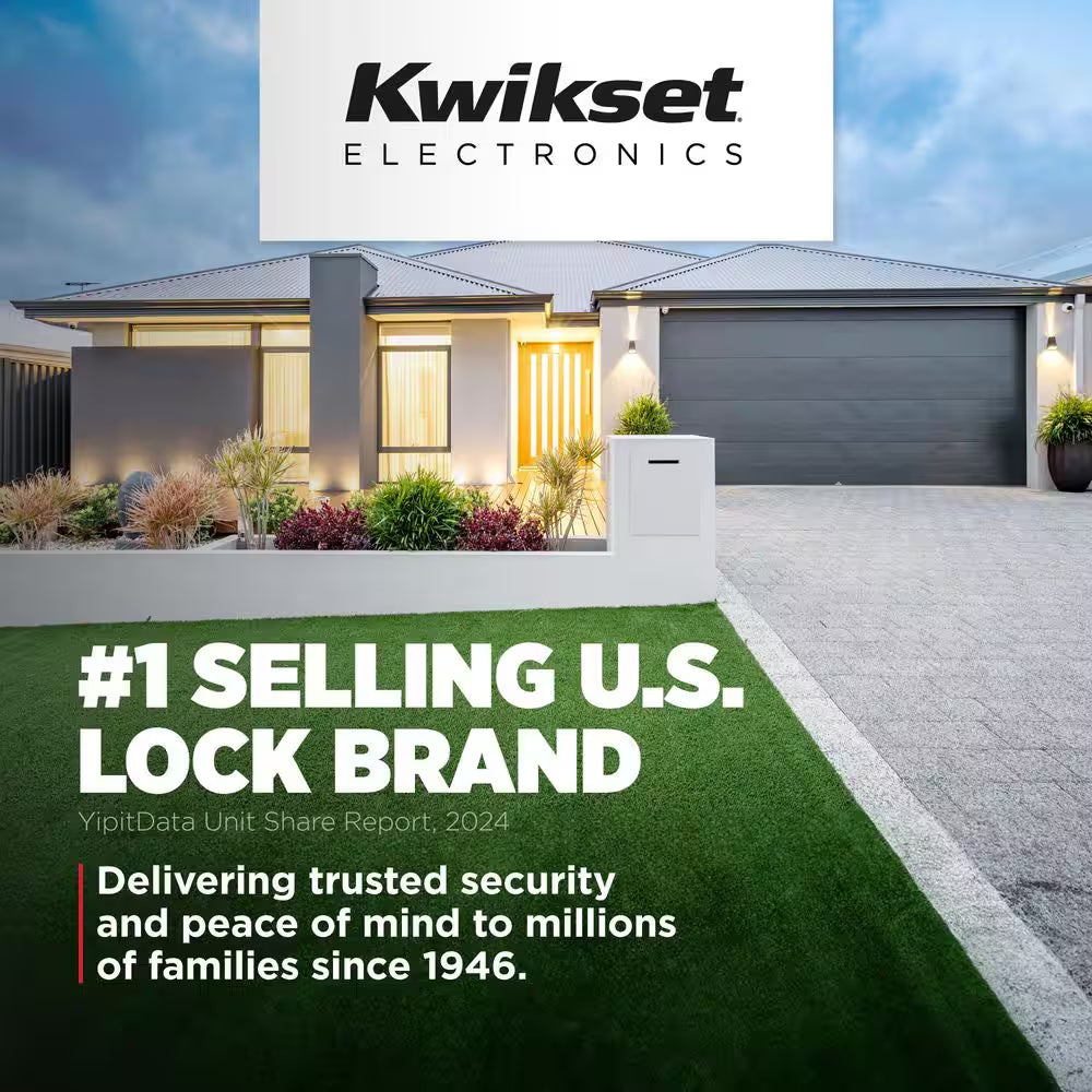 Homeconnect 918 Venetian Bronze Contemporary Z-Wave Long Range Enabled Touchscreen Smart Lock W Convenient Keyless Entry