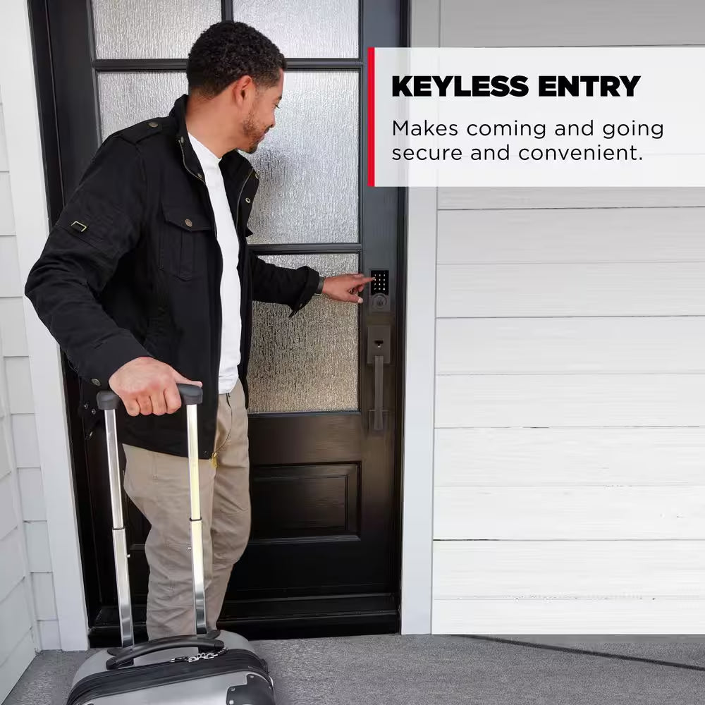 Homeconnect 918 Venetian Bronze Contemporary Z-Wave Long Range Enabled Touchscreen Smart Lock W Convenient Keyless Entry